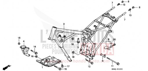 FRAME BODY XR100RT de 1996